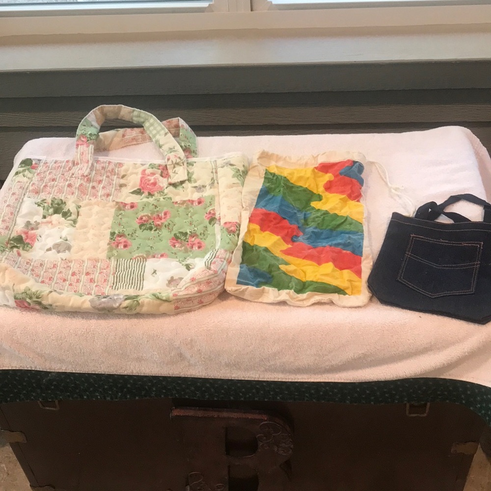 Bags with Handles or Drawstring Unique Set of 3